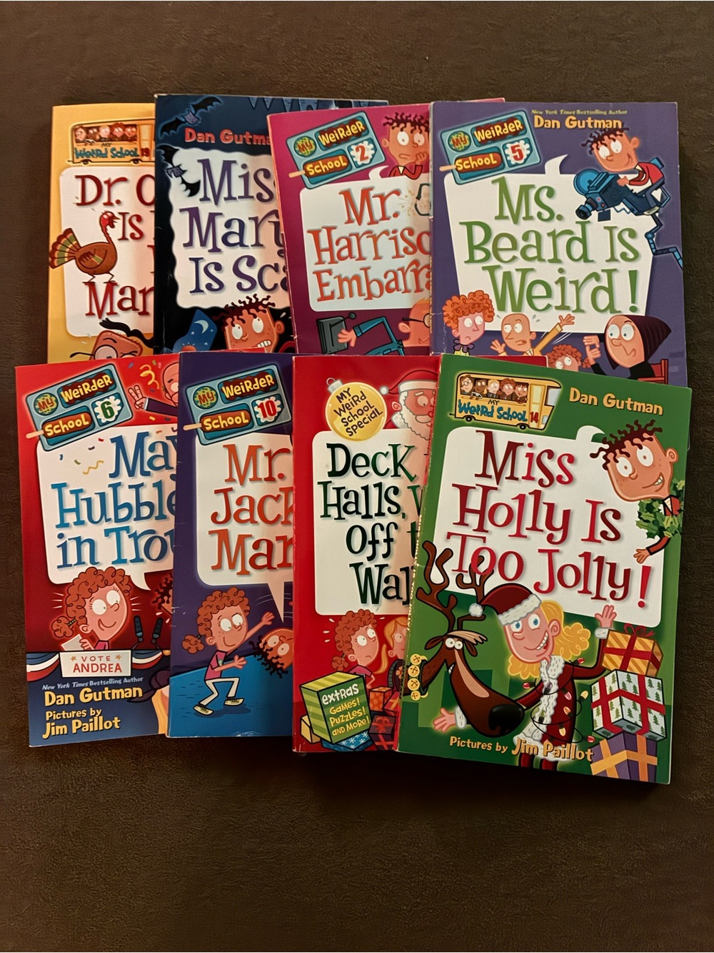 My Weird School Kids Book Set by Dan Gutman lot of 8 books great condition